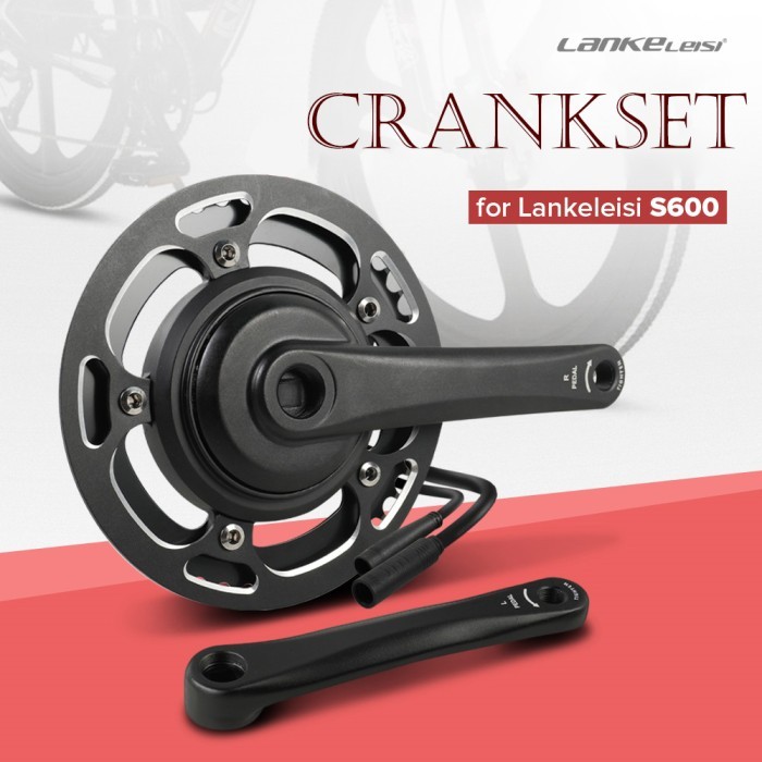 Lankeleisi Spare Part Crankset Sepeda For Lankeleisi S600 Black