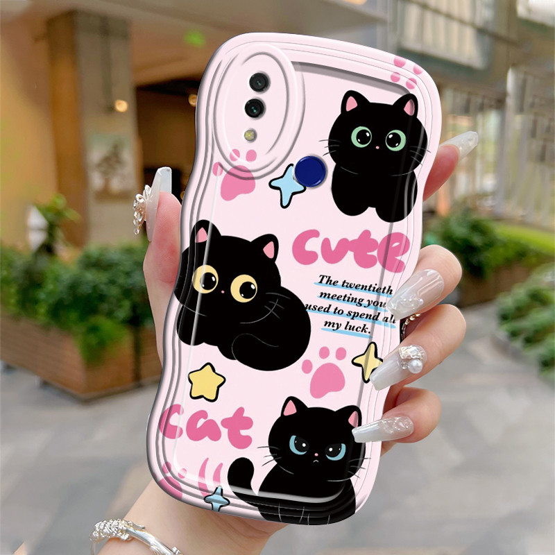 Casing Hp Untuk Xiaomi Redmi 7 Y3 Case Casing pola kucing bagus Kasing HP Anti Drop Cesing Silikon K