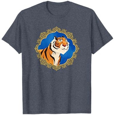 Kaos Bingkai Emas Harimau Rajah Aksi Langsung Disney Aladdin |djskLUxO|