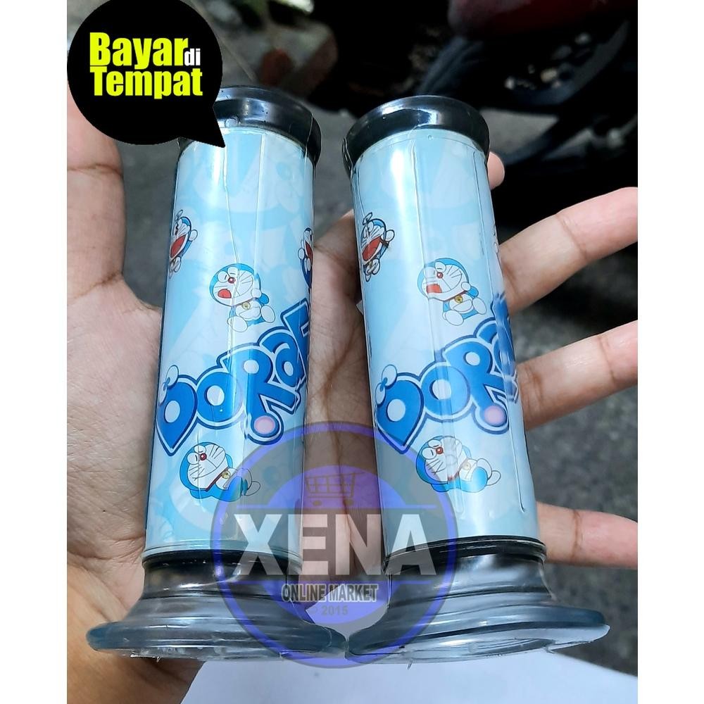 Er-6 Hangrip Gambar Doraemon Vn One Racing / Handgrip/Sarung Gas Gambar Doraemon Universal / Handgri