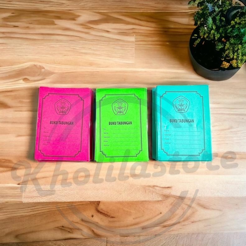 

(50 pcs) Buku Tabungan Kecil Warna Polos Murah yang laris