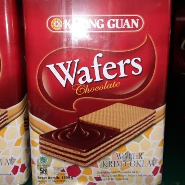 

Khong Guan Wafer Chocolate 1300 Gr | Biskuit Kaleng