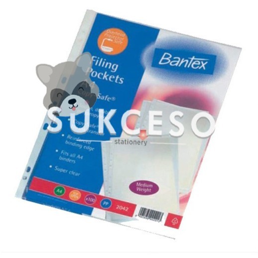 

Sale Bantex Pocket A4 2042 08 20 Sheets/ Lembar/ Kantung Pp Berkualitas