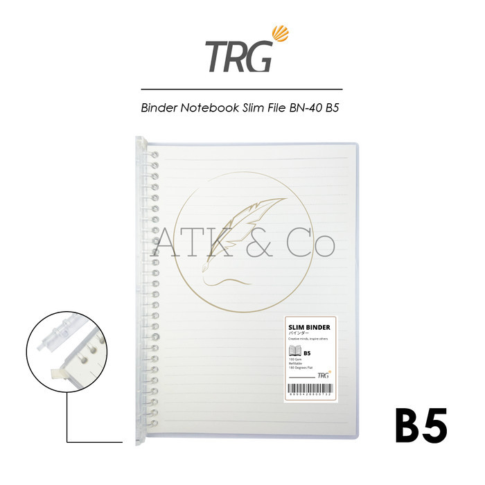 

Sale Slim File Binder Notebook B5 Trg - Buku Tulis Catatan Transparan Trg