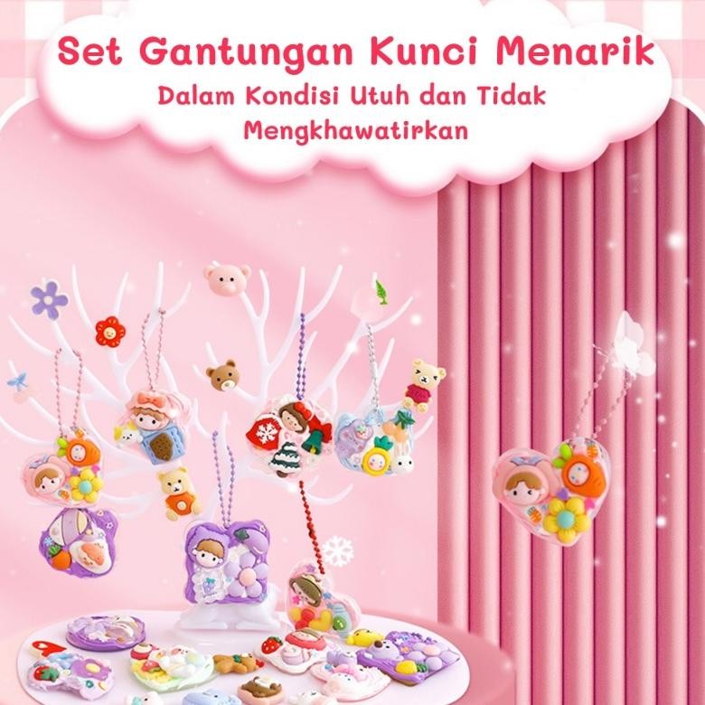 

Baru 825PCS DIY D Lem Krim Stiker Guka Deluxe DIY Krim Tanah Liat Set Lengkap Alat Berkualitas