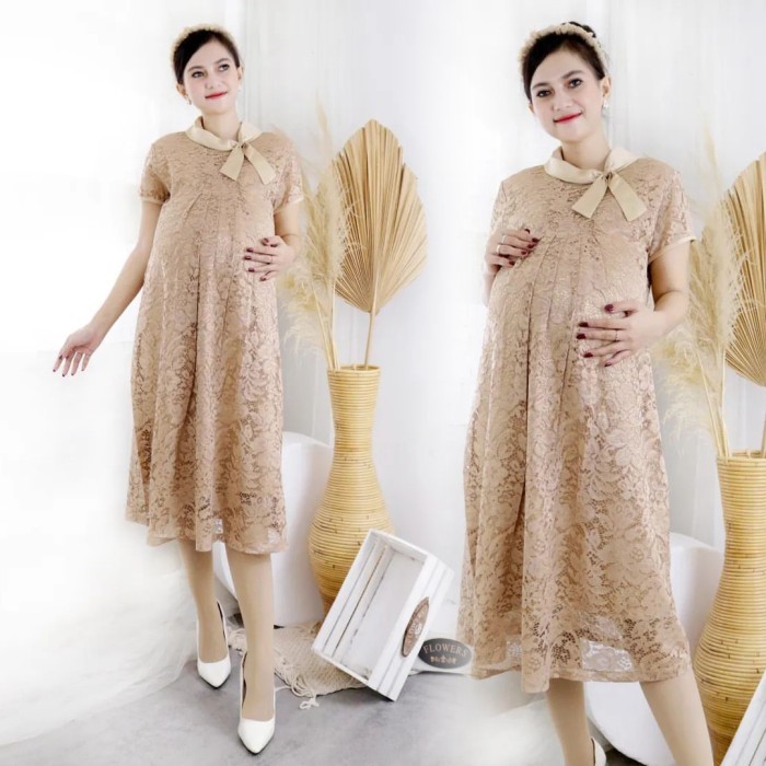 Baju Dress Hamil Menyusui Model Kekinian - Daster Ibu Hamil - Lalisa