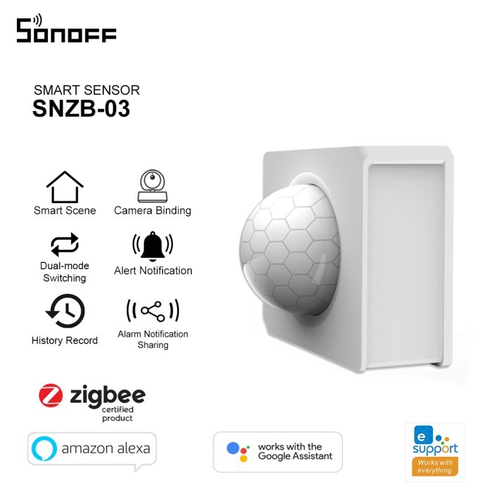 Termurah Sonoff Smart Motion Sensor Zigbee Snzb03 Sensor Gerak Smart Home Iot