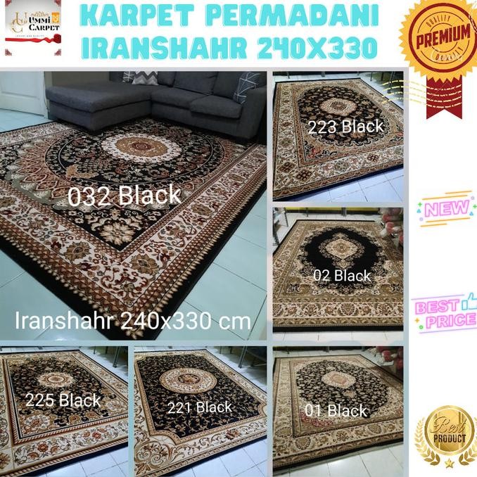 karpet besar semi turki ukuran 240x330 karpet hitam karpet iranshahr