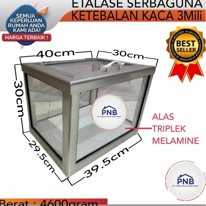 ETALASE KACA BUAH KRISTAL DISPLAY SERBAGUNA 2210T