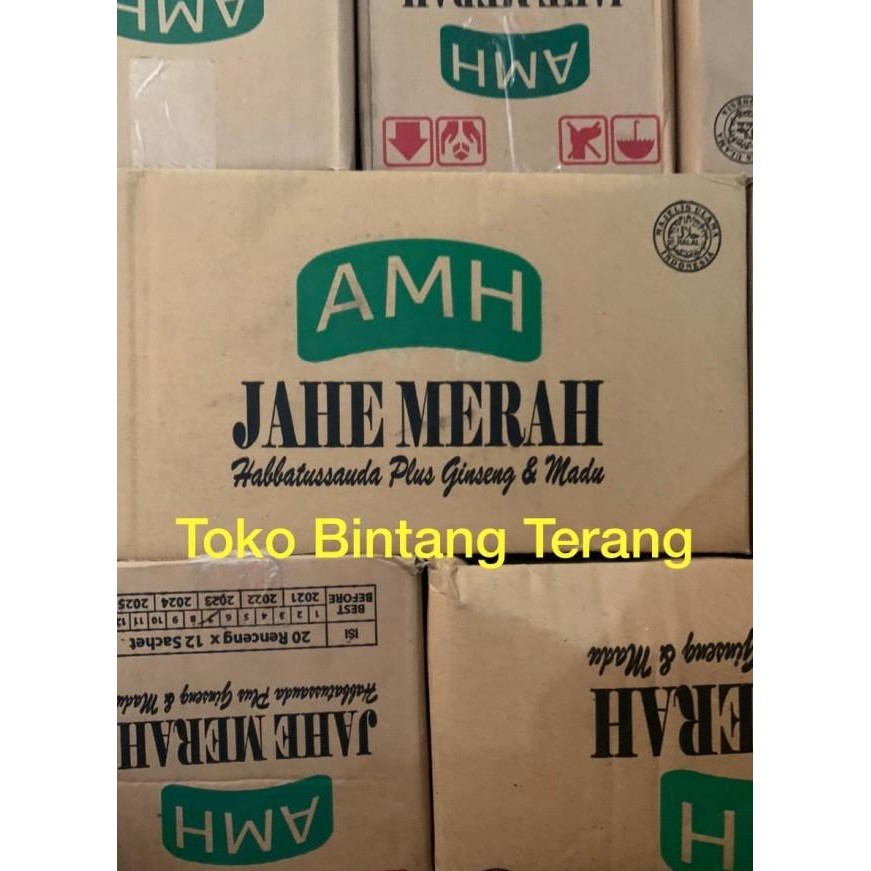 

Jahe Merah Amanah Amh 1 Bal/Ball/Dus/Karton Isi 20 Renceng X 12 Sachet