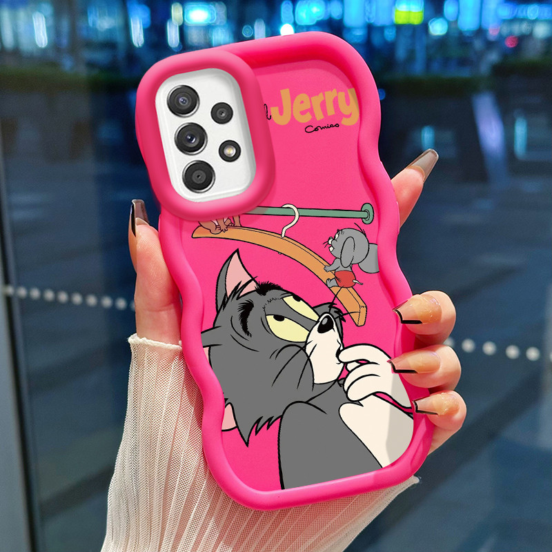 Casing Hp Untuk Samsung A52 4G A52 5G A52s Case HP Mouse pada gantungan casing Softcase ponsel terbu