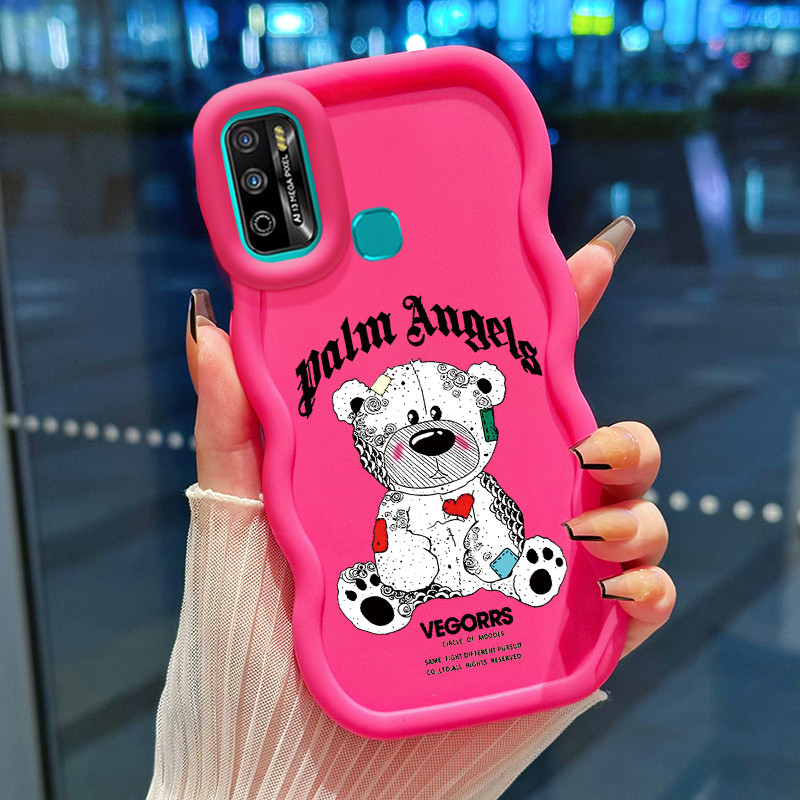 Casing Hp Untuk Infinix Hot 9 Play Hot 10 Play Hot 11 Play Case Casing HP pola Beruang robot lucu Ma