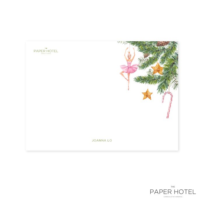 

Notecard - The Hanging Ballerina (Personalized Initials/ Name, 16pcs)