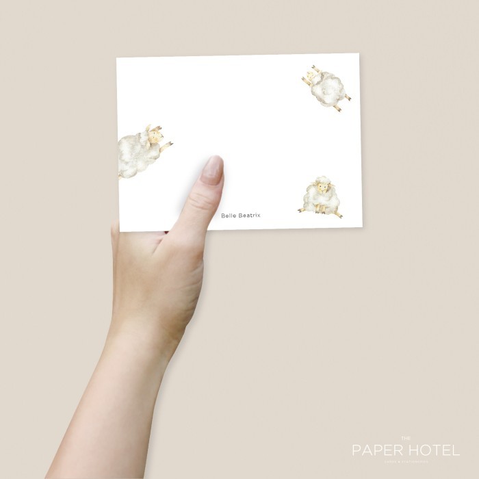 

Notecard - The Counting Sheep (Personalized Initials/ Name, 16pcs)