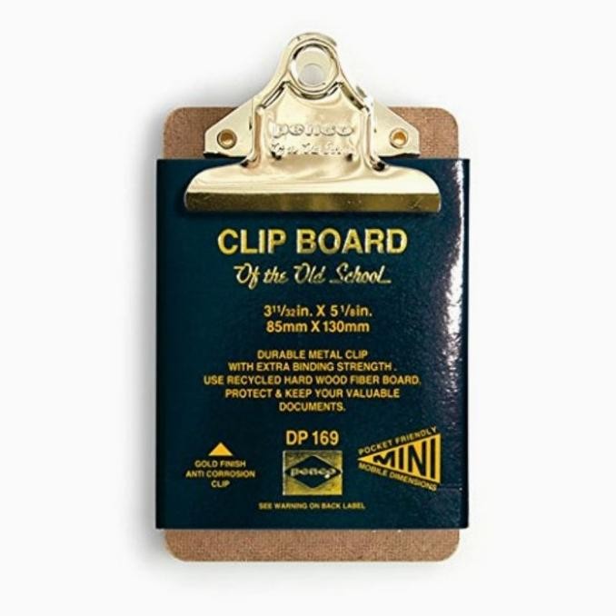 

BEBAS ONGKIR - Clipboard vintage Japan Penco, gold clip, A5 dan Mini