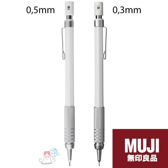 

MUJI Low Center Gravity Mechanical Pencil 0.3mm / 0.5mm White