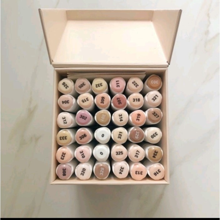 

T E R B A R U arrtx alp 36 warna dual tip alcohol base marker skin tone brush pen ku