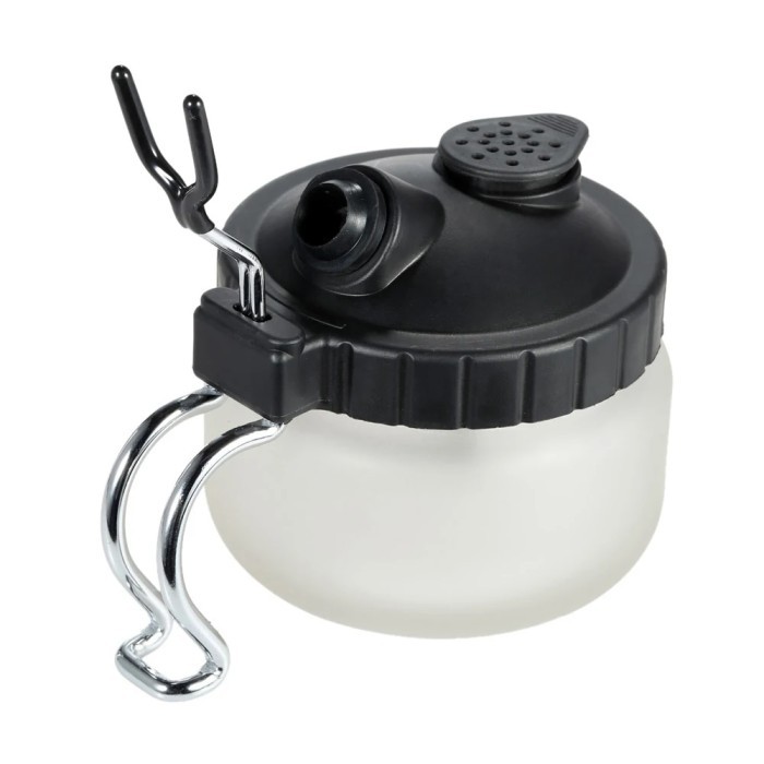 

T E R B A R U 0.2/ 0.3/0.5mm Airbrush Cleaning Pot Glass Air Brush Holder Clean