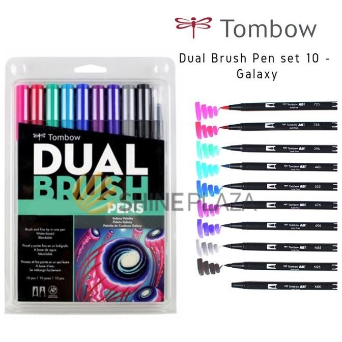 

T E R B A R U TERLARIS Tombow Dual Brush Pen Set 10 - Galaxy Palette Murah