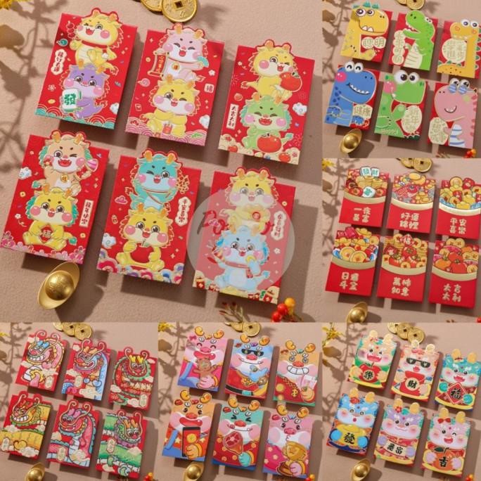 

siap kirim] Angpao Imlek Naga 2024 Angpau YS 3D Pendek Glossy V. 3D Shio Grosir