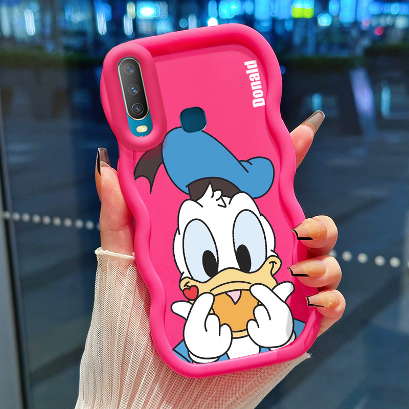 Casing Hp Untuk VIVO Y12 Y12i Y15 Y17 Y3 Y3s 2020 Case Casing Softcase Donald Duck HP Kesing Macaron