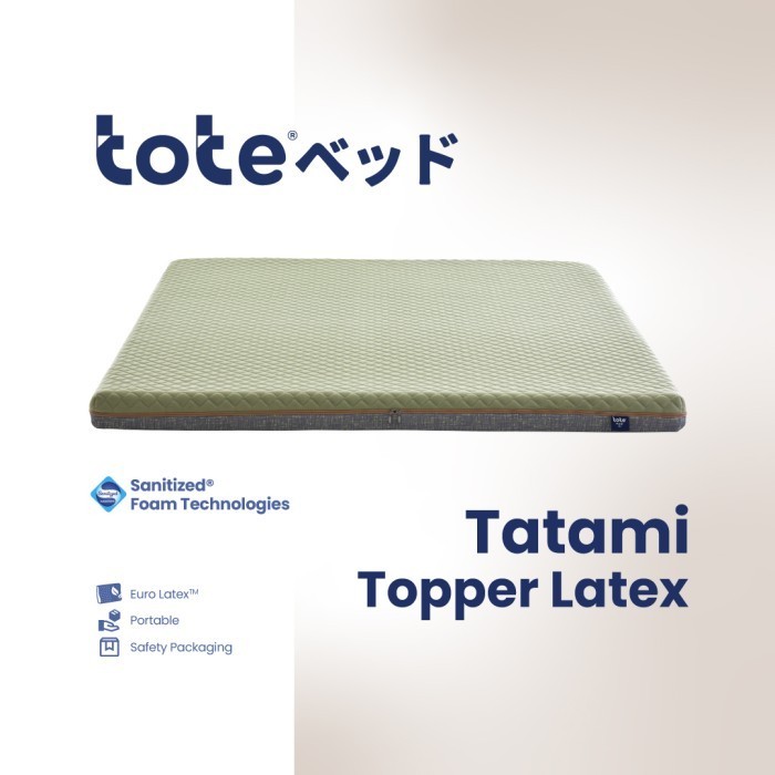 Tote Tatami Topper Latex Kasur Latex Portable
