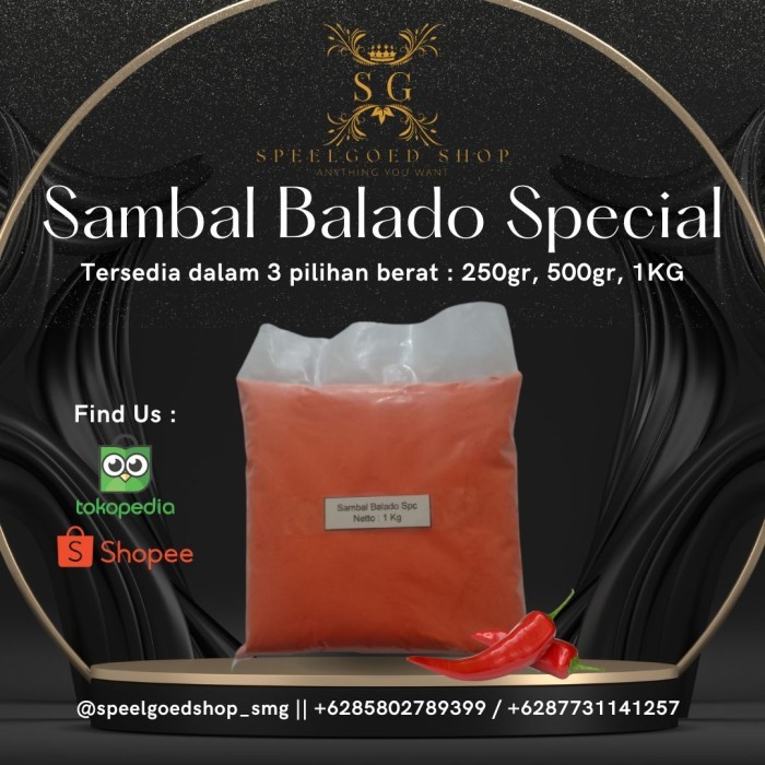 

Lhiu - Bumbu Tabur Balado Special Bubuk Perasa Balado Pedas - 1 Kg