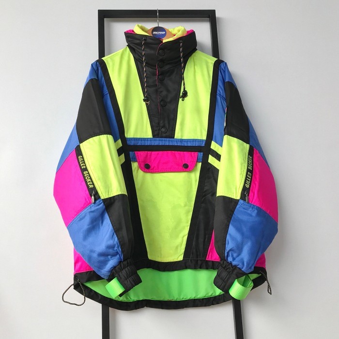 JAKET PHENIX X GILLES BECKER ORIGINAL COLORBLOCK WINDBREAKER OUTDOOR VINTAGE SNOWBOARD RACING