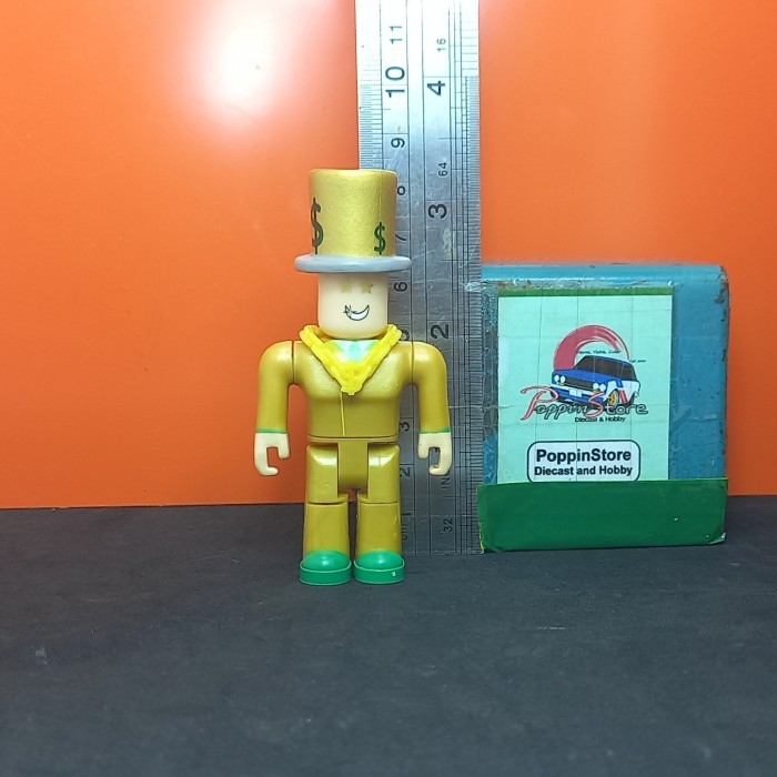 JAZWARES ROBLOX MR. BLING BLING GOLD FIG (ORIGINAL SECOND)