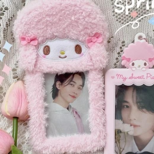 

Fluffy Photocard Holder/Card Holder Sanrio Character Cinnamoroll My Melody Kuro Id Card Kpop Pc Holder Nct Blapink