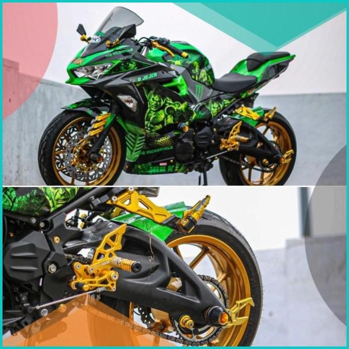 aksesoris hugger ninja 250 fi hugger ninja 250 karbu hugger arm ninja