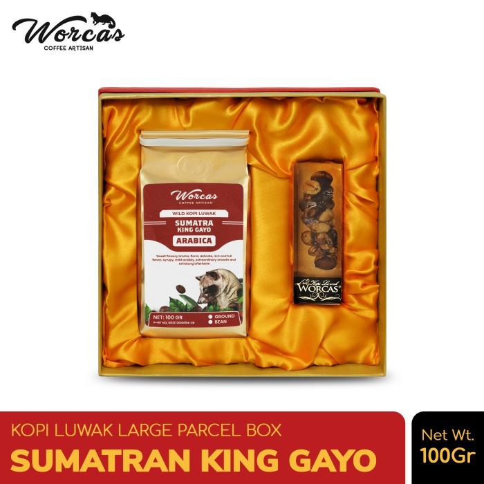 

Worcas Kopi Luwak Liar Sumatran Gayo Large Gift Box