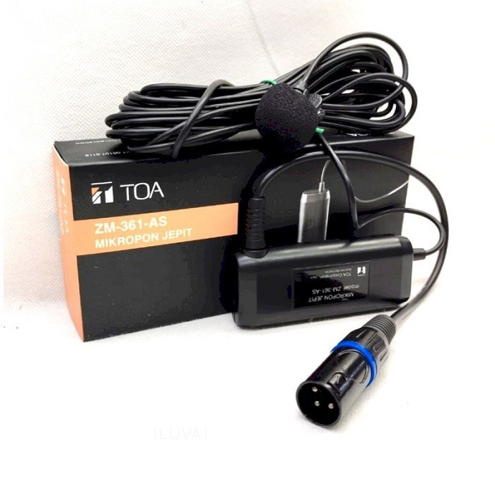 Ready Mic imam jepit clip on Toa jack Xlr Male