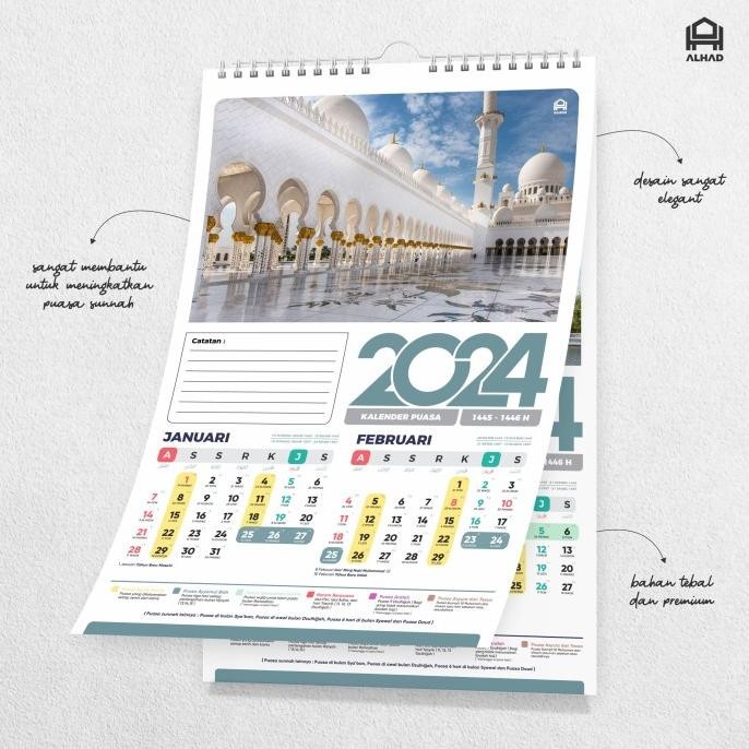 

Kalender Puasa 2024 I Kalender Dinding I Aesthetic I Ukuran 31X47Cm Kualitas Premium