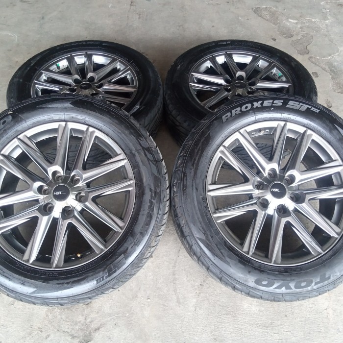 Paket velg dan ban ring 20 bekas mobil rep landcruiser + ban 275 55 20