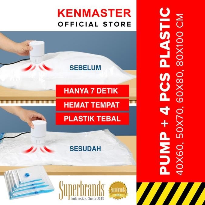 . Pompa / Vacum Plas Traveling / Vacum Plastik Baju / Vacum Pakaian