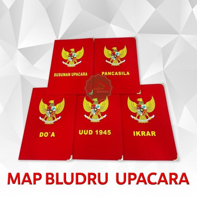 

MAP BLUDRU TEXT UPACARA / MAP KANTOR / MAP SEKOLAH 1 SET ( ISI 5 PCS ) WARNA MERAH UKURAN F4 2410T