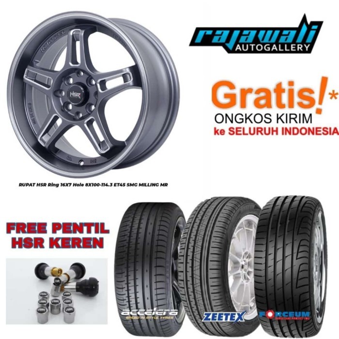 PAKET VELG MOBIL CALYA SIGRA DATSUN GO BRIO IGNIS RING 16 HSR RUPAT