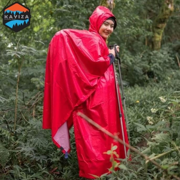 Ds adventure jas hujan ponco 3in1 hiking outdoor - jas hujan kelelawar