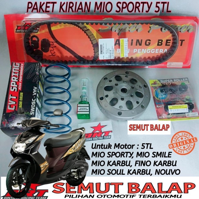 READY PAKET CVT MIO SPORTY ORIGINAL BRT RACING PAKET CVT MIO SOUL KARBU BRT