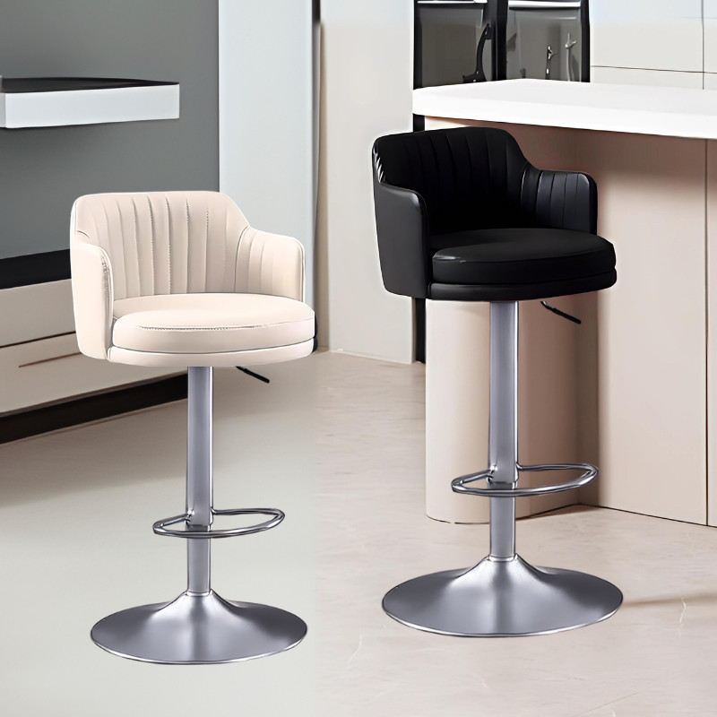 Kursi Barstool Minimalis Kursi Kerja Kursi Bar Bulat Multifungsi Barstool Empuk Busa Tebal