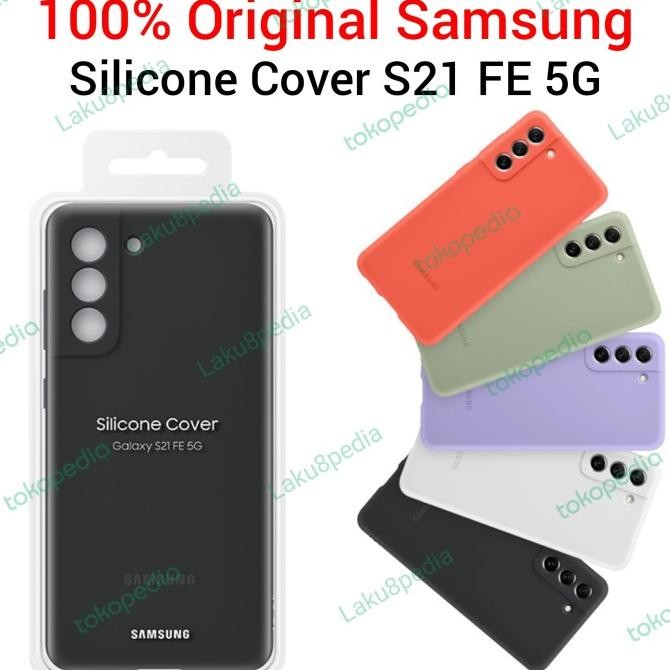 Samsung S21 Fe 5G Original Silicone Cover Casing Silikon S21Fe Case Langsung Proses 