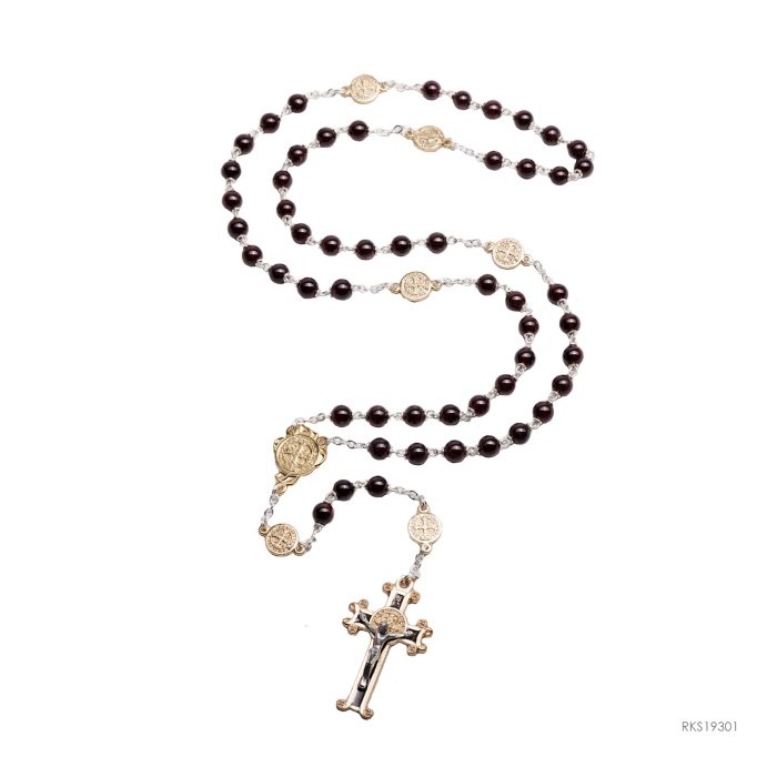 Rosario Batu Garnet 6Mm All Benediktus , Toko Avila