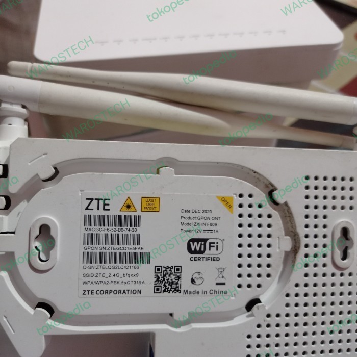 TERBARU Modem ONT GPON ZTE F609 V3