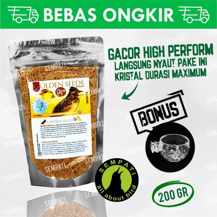 PAKAN BURUNG KENARI BRANJANGAN GOLDEN SEED PREMIUM HW