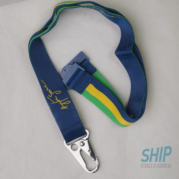 

JUAL RUGI! Official SENNA lanyard gantungan original new ayrton stichd