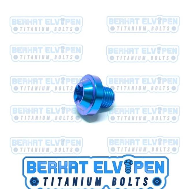 Baut Titanium Big Head M10X10 Drat 14 Panjang 10Mm 1Cm