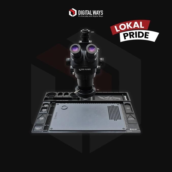 Mikroskop Digital Ways | Microscope Trinocular Dw-Tc-Z Black Murah Berkualitas