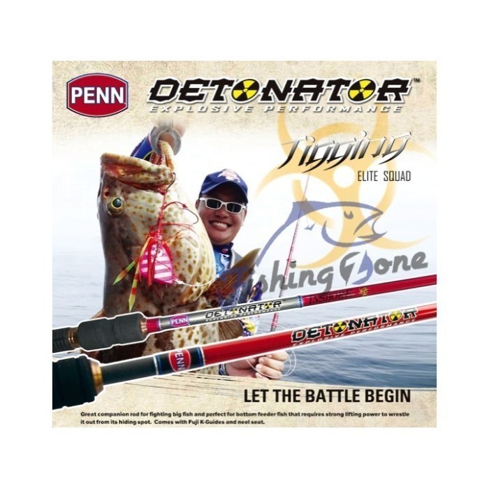 PENN DETONATOR Jigging Spinning Rod PDJS 662H - PE 2-4 (198cm)