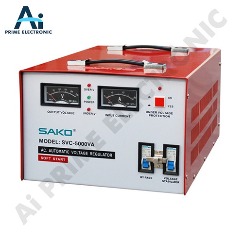 ORIGINAL SAKO SVC 5000 VA Stabilizer Analog 5000VA 5000 VA 1 Phase